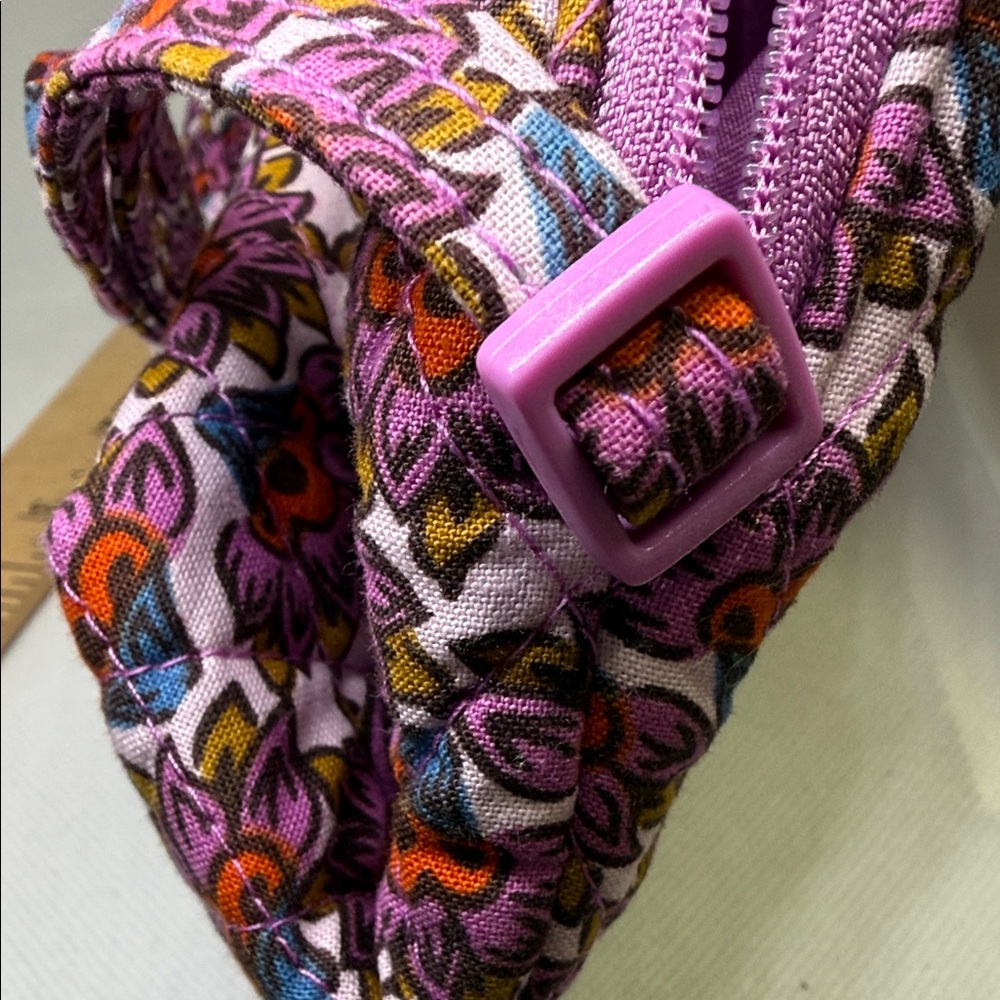 Vera Bradley Bag Cross Body Small Scaevola Fan Flower Patterned - Picture 6 of 11
